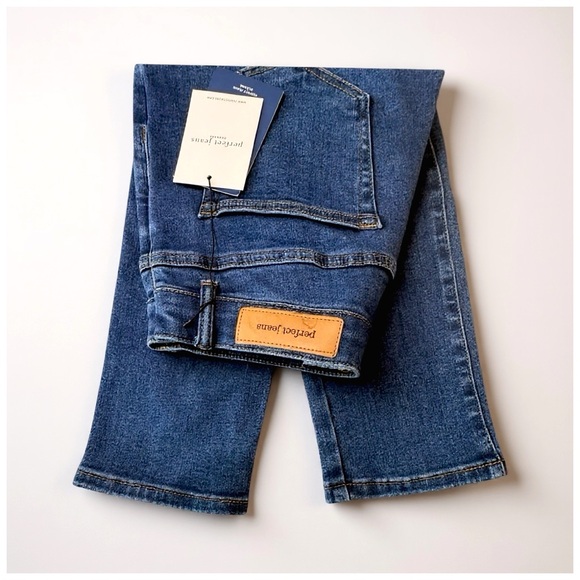 Perfect Jeans Men’s ‘Oceans’ Medium-Blue Slim-Fit Jeans / 28” x 30” - Picture 9 of 9